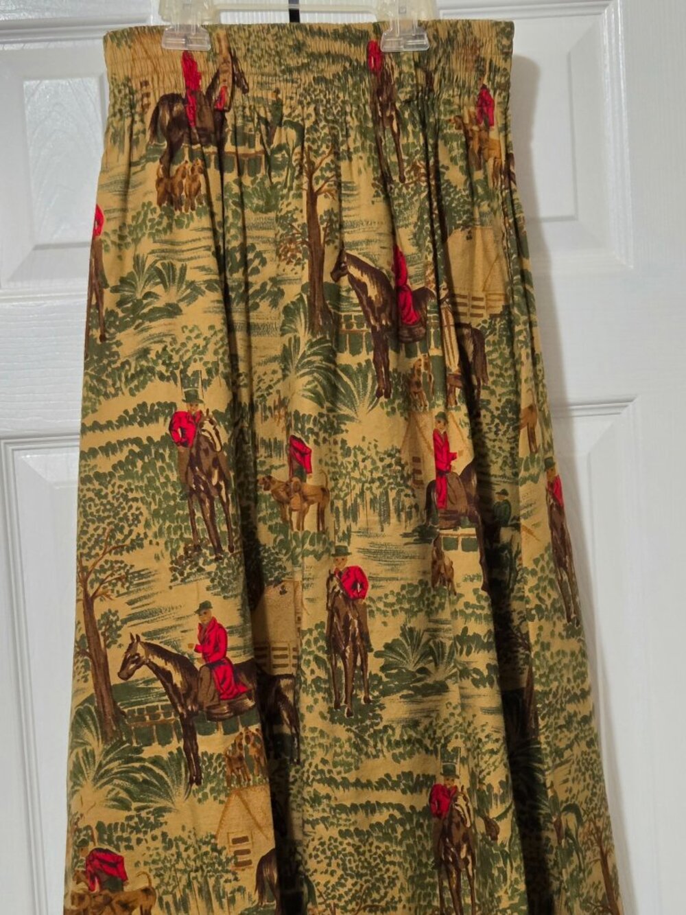 Vintage Cambridge Dry Goods Equestrian Horse A-line Maxi Size 8